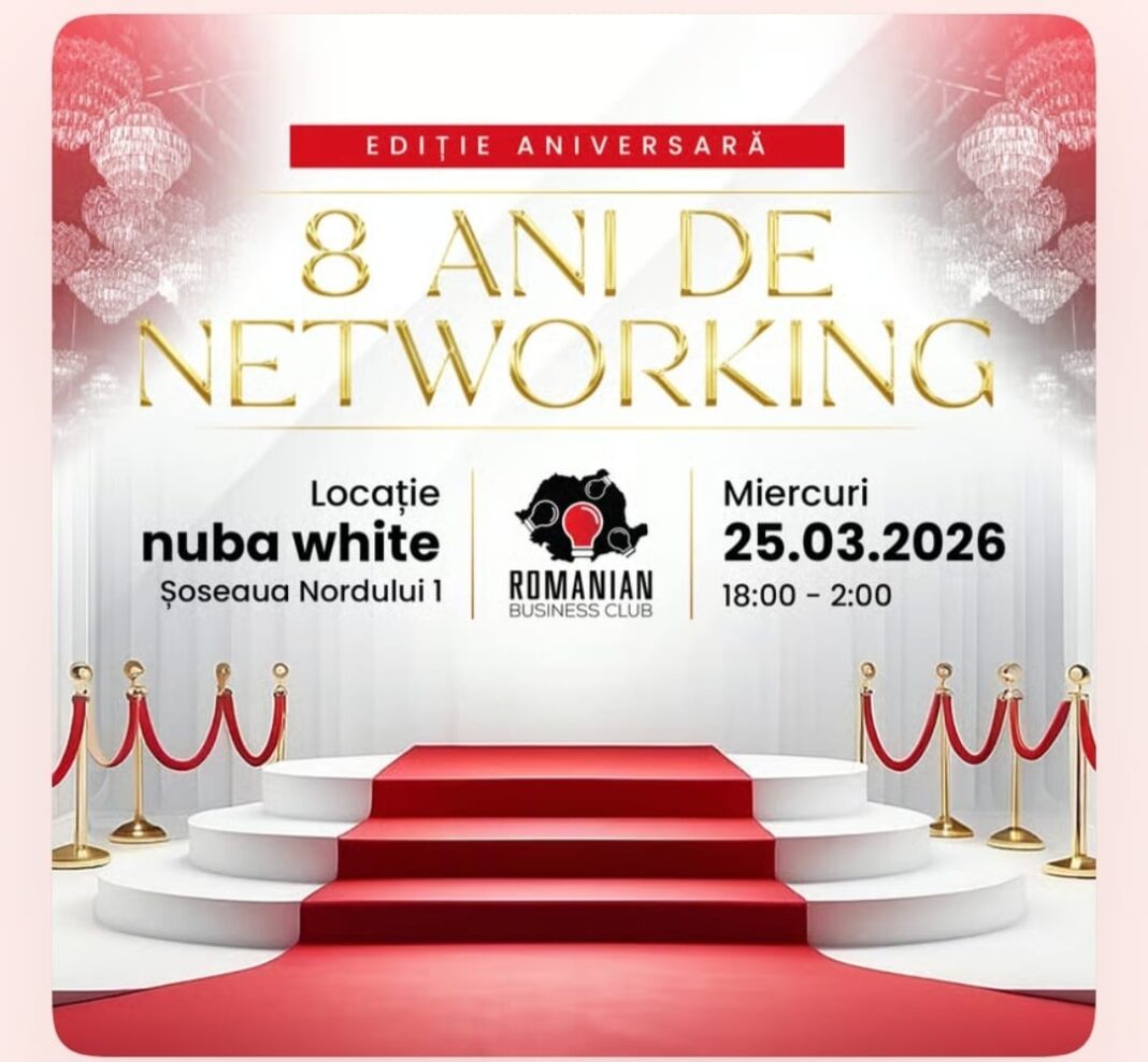COMUNICAT DE PRESĂ Mulțumire pentru invitația la Gala „8 Ani de Networking” – 2026
