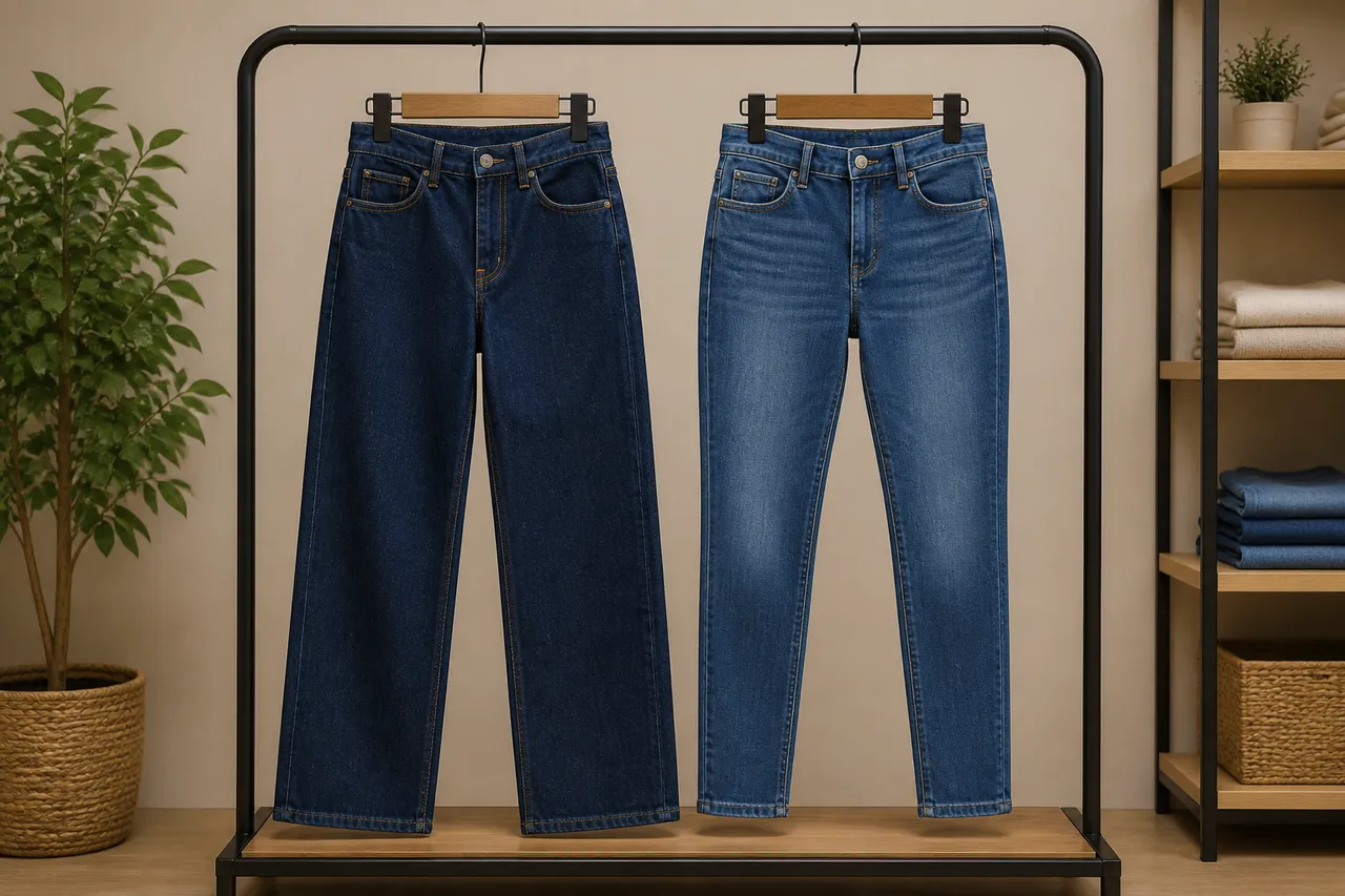 blugi rigizi versus denim elastic comparație materiale
