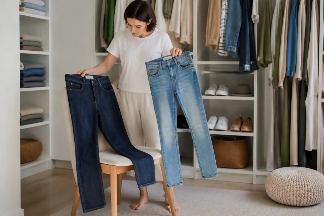 Blugii rigizi sau denimul elastic alegerea care îți schimbă confortul și silueta Blugii rigizi sau denimul elastic alegerea care îți schimbă confortul și silueta