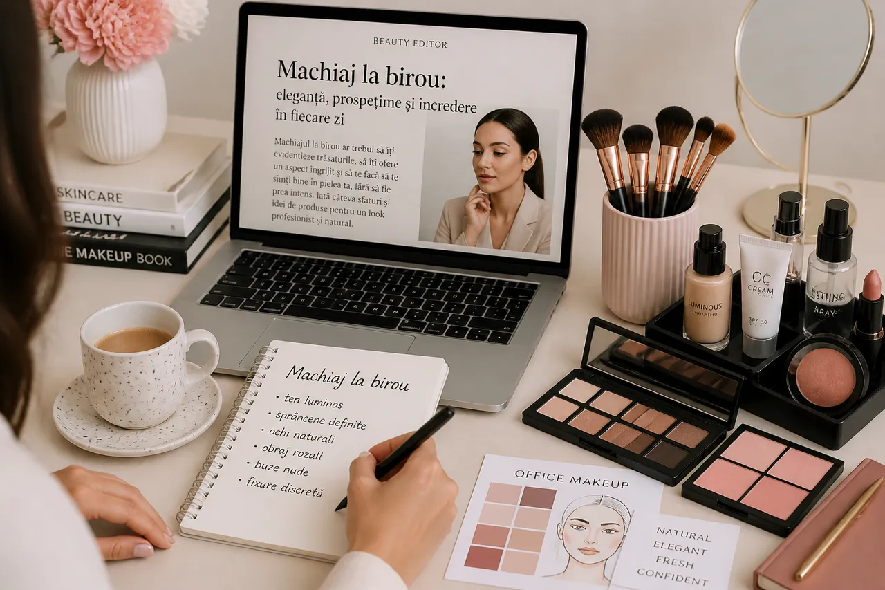 folosirea termenului make-up în contexte comerciale și editoriale