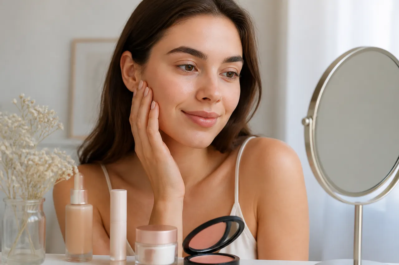 look no make-up cu ten natural și machiaj discret