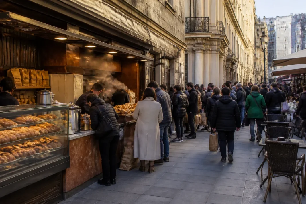 Nicușor Dan, surprins la merdenele în Piața Amzei, în mijlocul scandalului culinar Nicușor Dan, surprins la merdenele în Piața Amzei, în mijlocul scandalului culinar