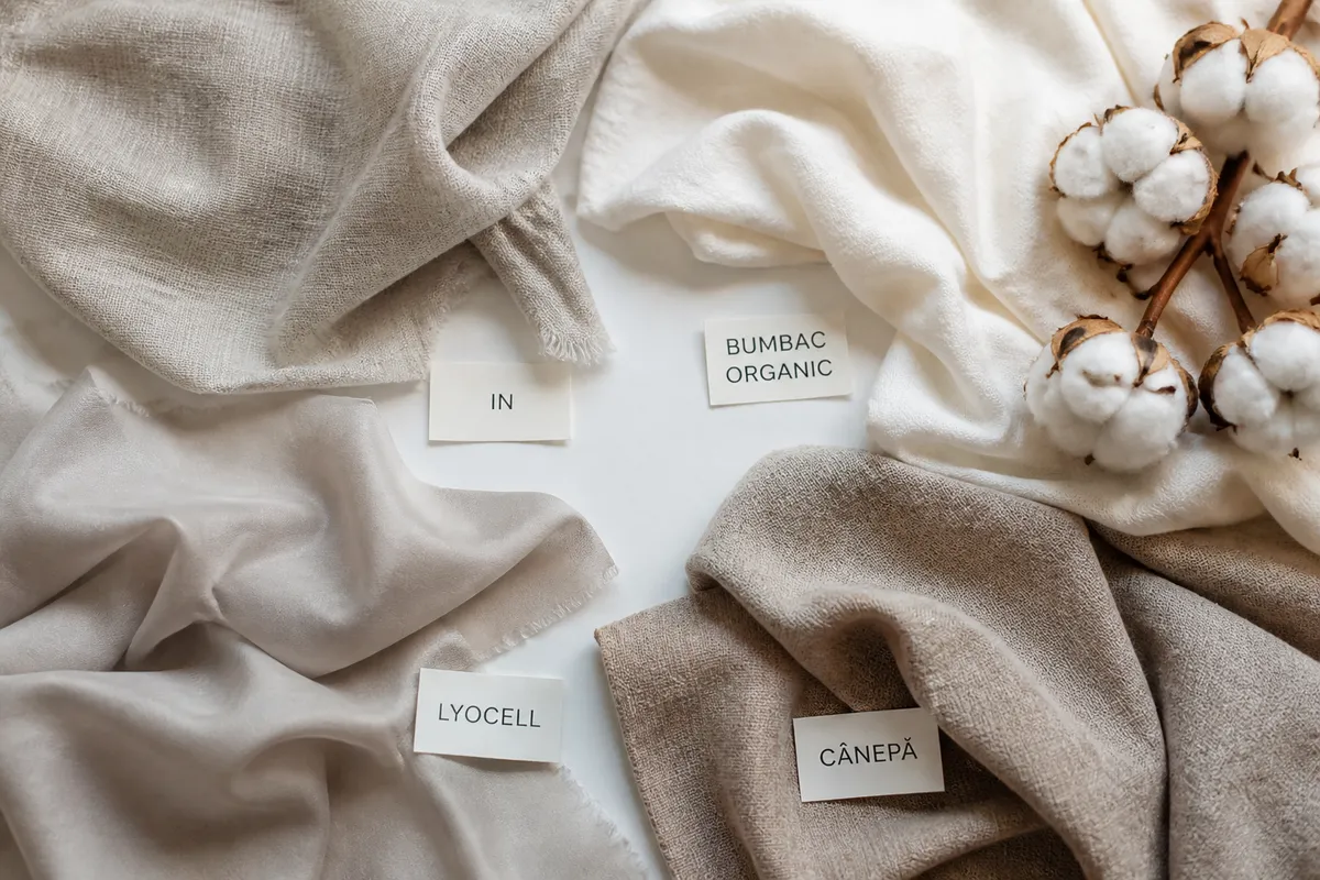 tipuri materiale sustenabile textile naturale comparație
