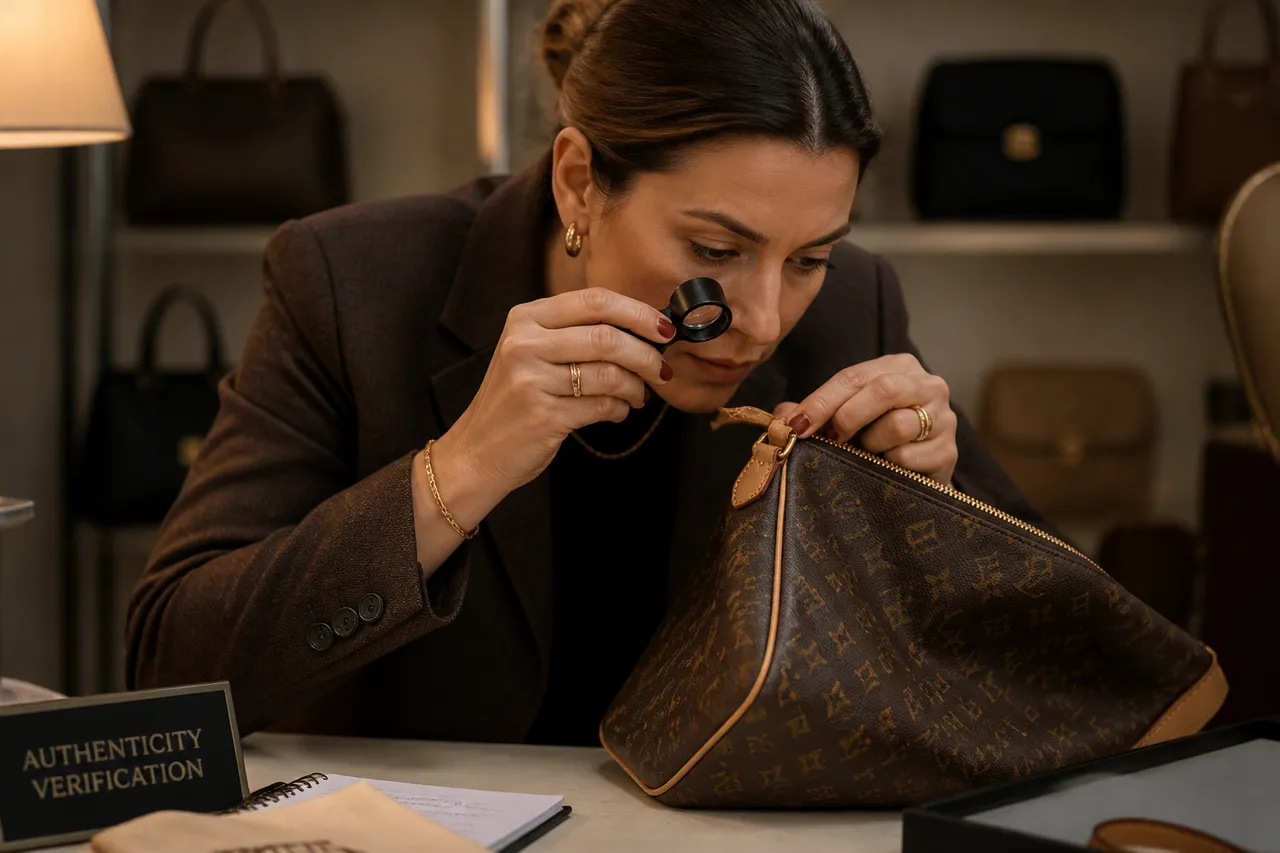 verificarea cusăturilor la un articol luxury second-hand