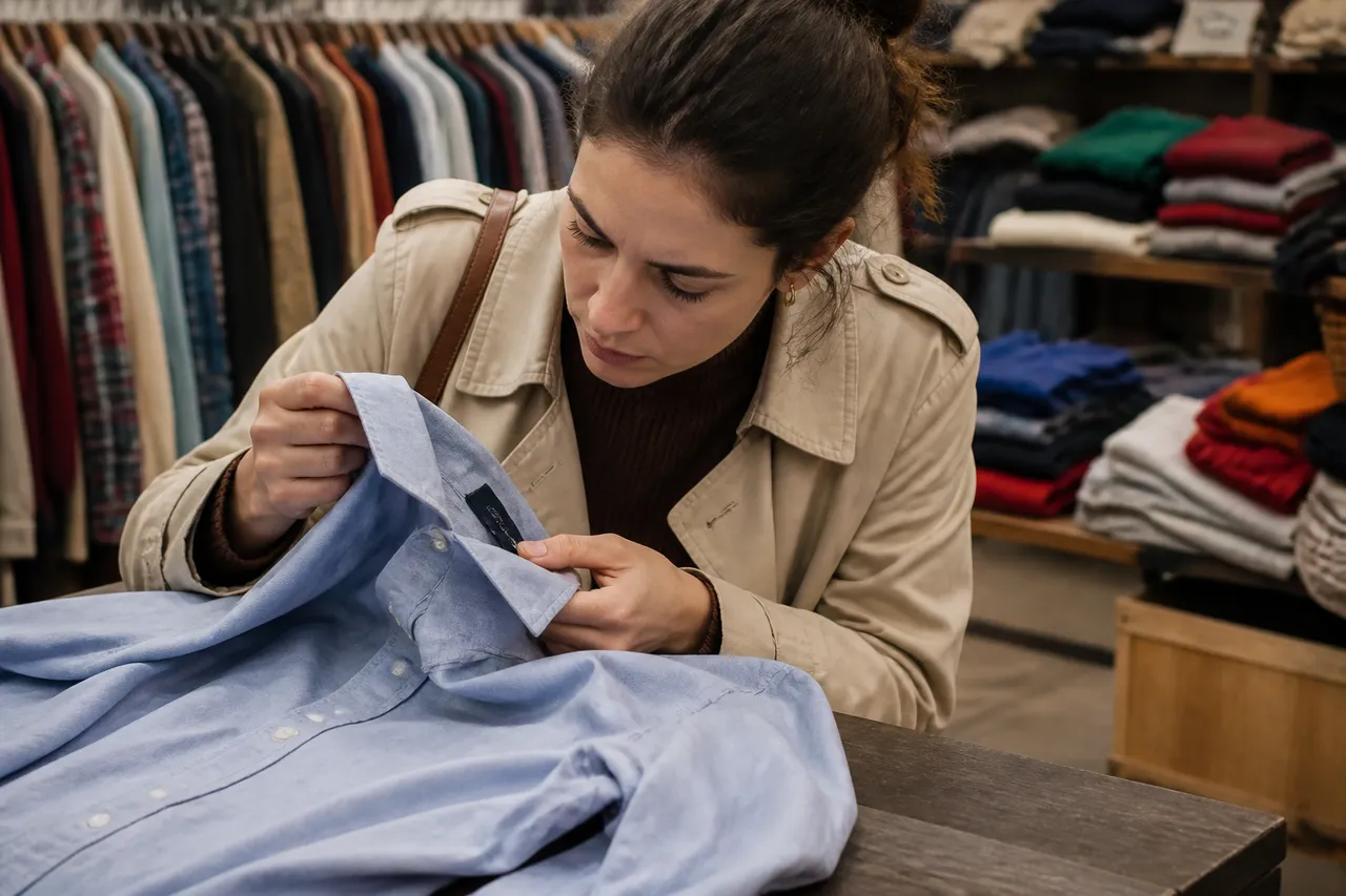 verificarea unei haine second hand înainte de spălare