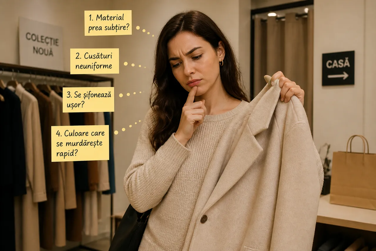 decizia de cumpărare după verificarea unei haine