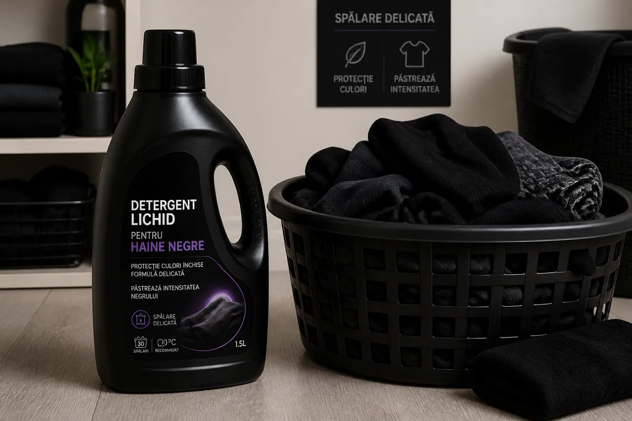 detergent pentru haine negre și protejarea culorii