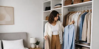 Hainele care fac un dressing mic să pară mai încăpător