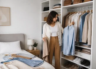 Hainele care fac un dressing mic să pară mai încăpător