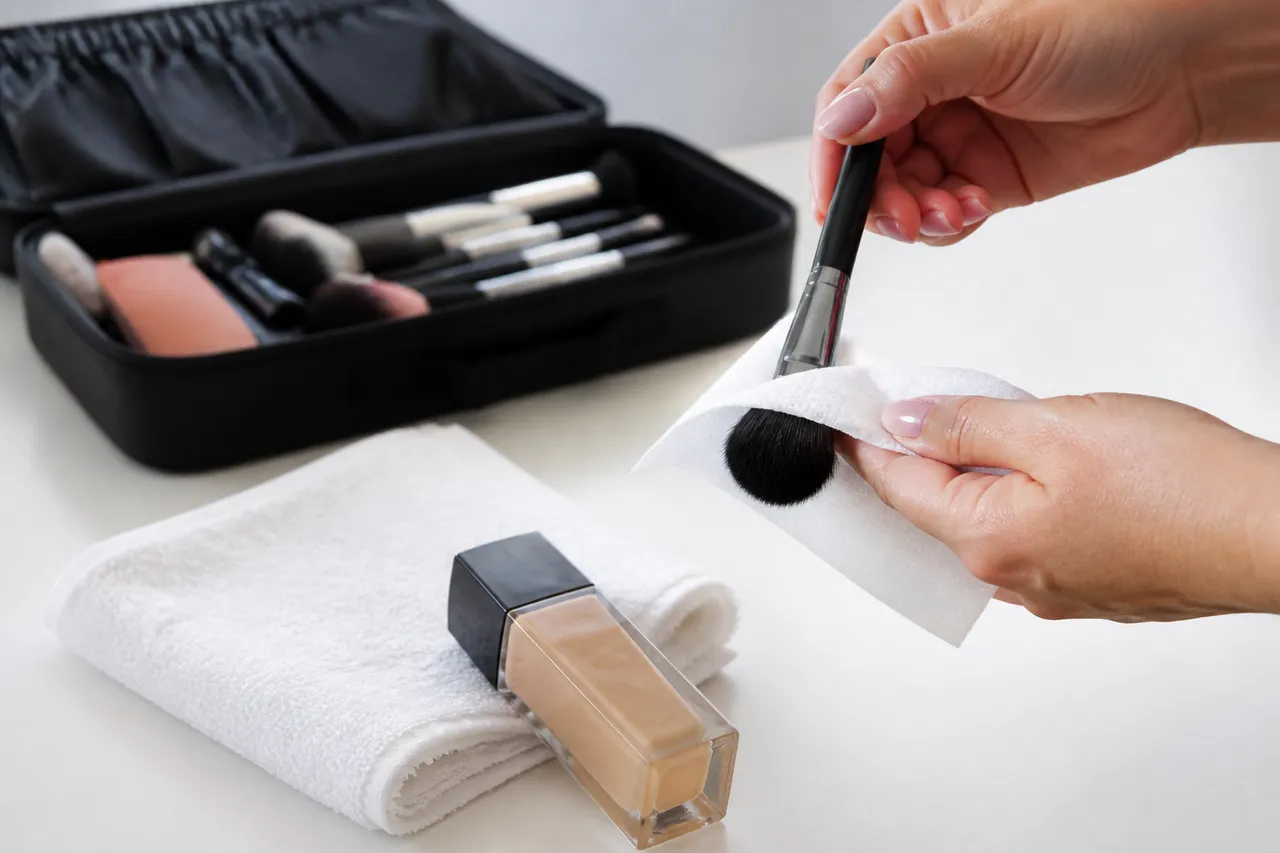 igienizarea produselor cosmetice și curățarea pensulelor de machiaj