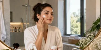 Ordinea produselor într-o rutină de îngrijire care lasă pielea echilibrată