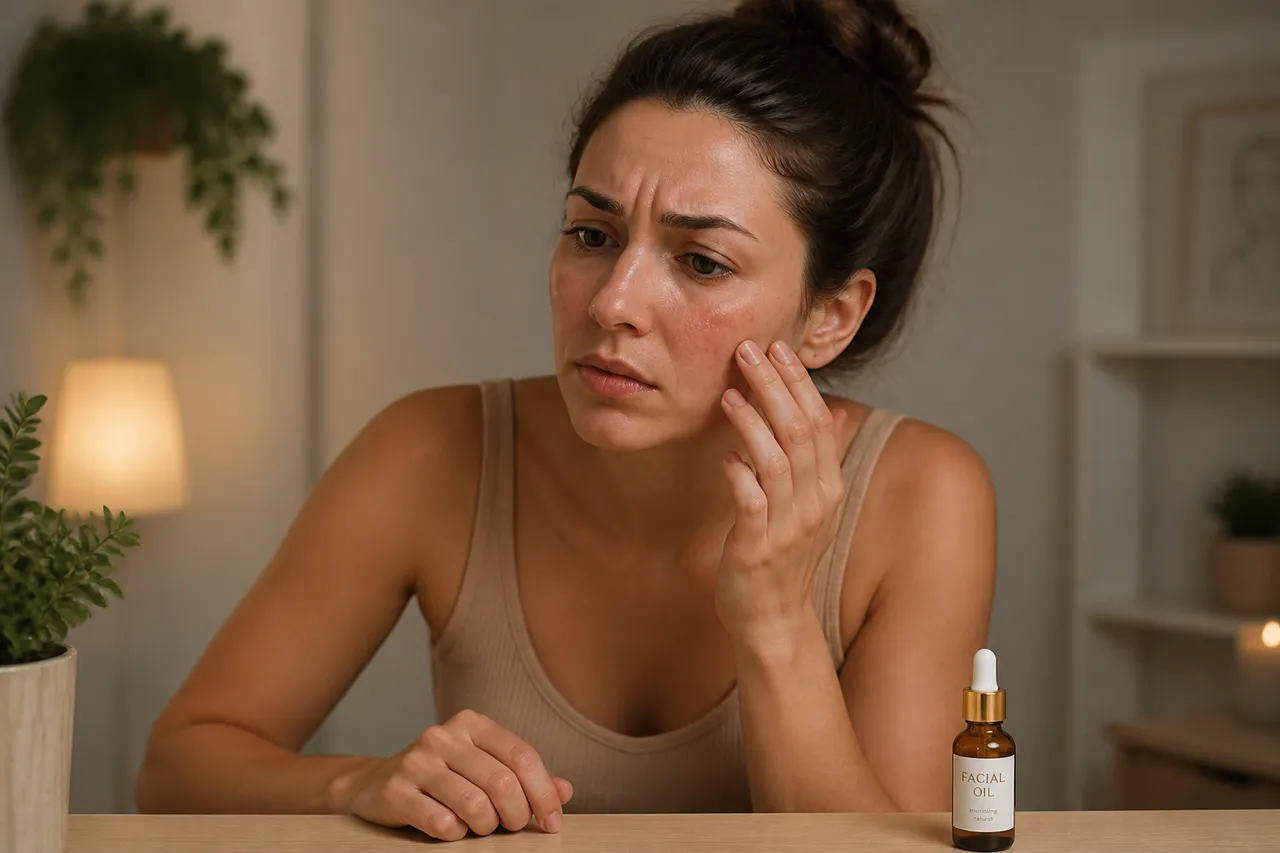 semne că uleiul facial nu este potrivit pentru ten acneic