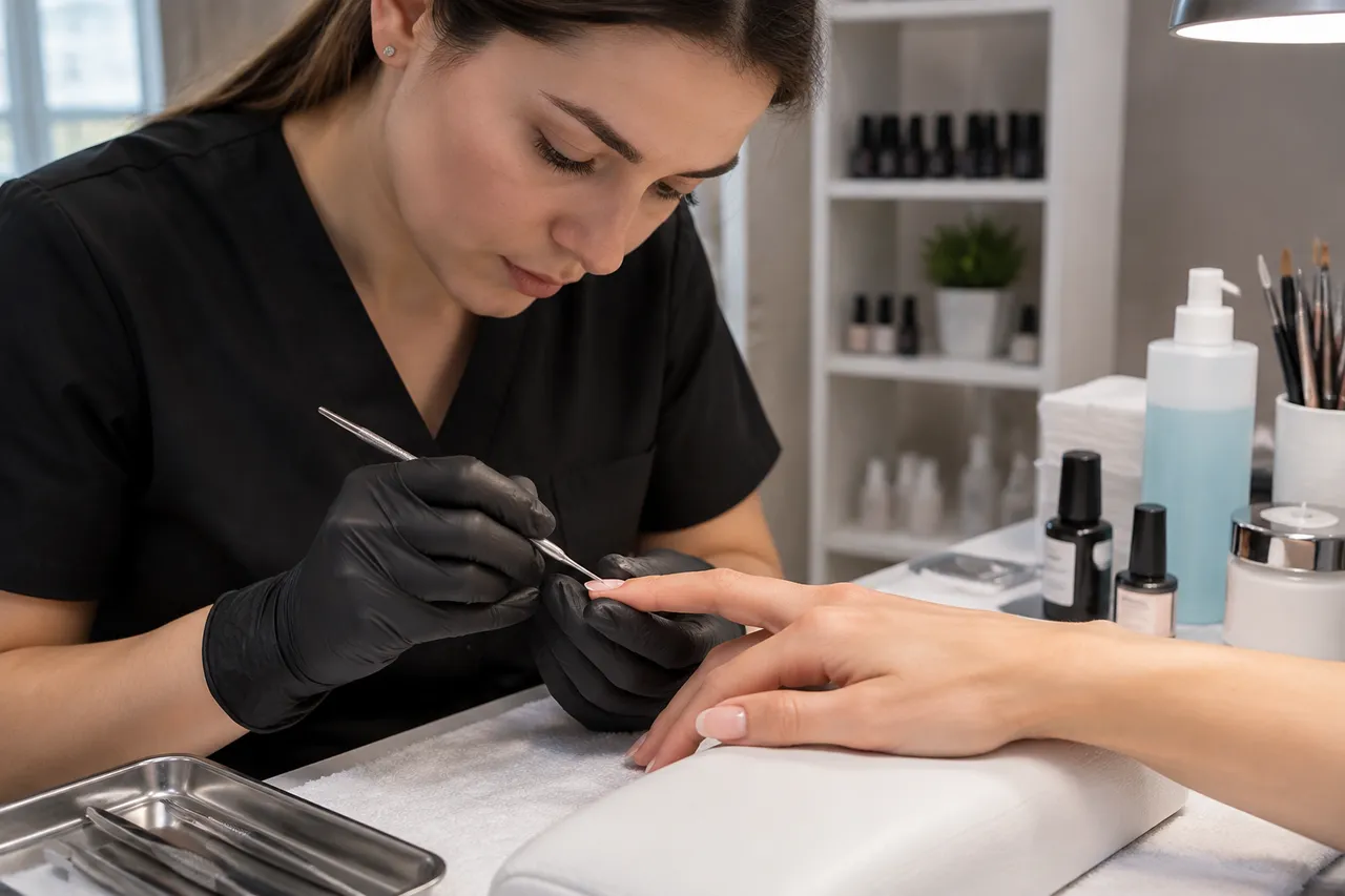 întreținere corectă unghii cu gel și verificarea unghiei naturale